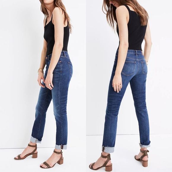Madewell Denim - Madewell The Slim Boyjean: Raw-Hem Edition